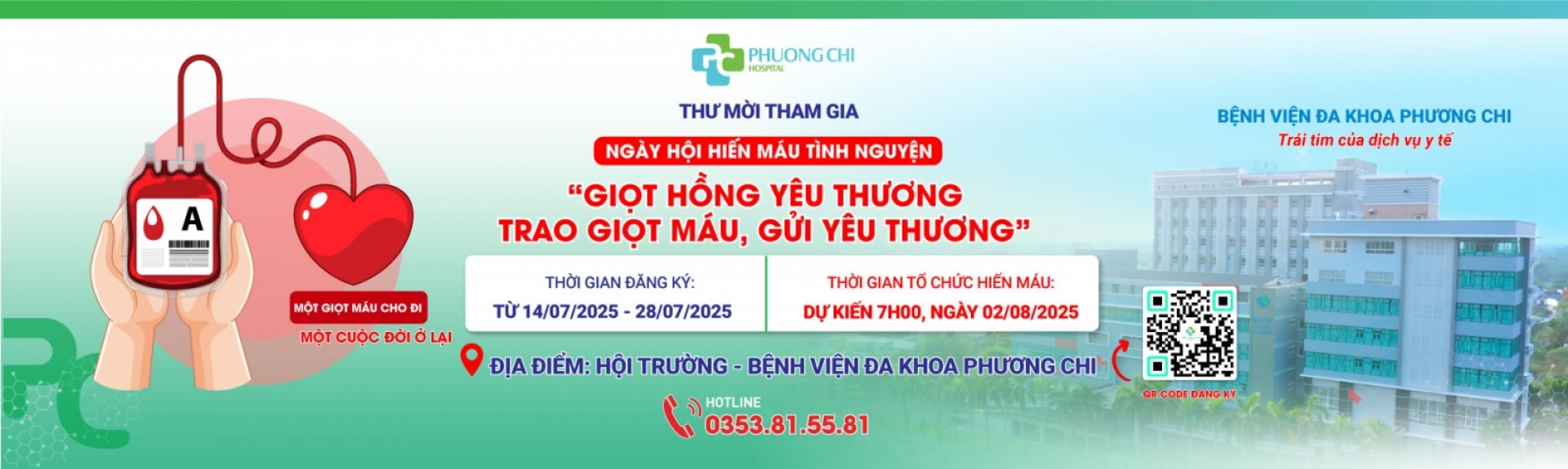 Hiến máu tình nguyện tại Bệnh viện Đa khoa Phương Chi – Giọt hồng yêu thương