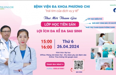 Lớp học tiền sản tháng 4: lợi ích da kề da sau sinh