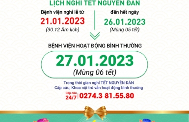 Thông báo lịch nghỉ tết Nguyên Đán quý mão 2023.