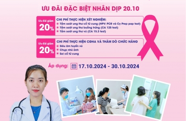 ƯU ĐÃI NHÂN DỊP NGÀY PHỤ NỮ VIỆT NAM 20.10.2024